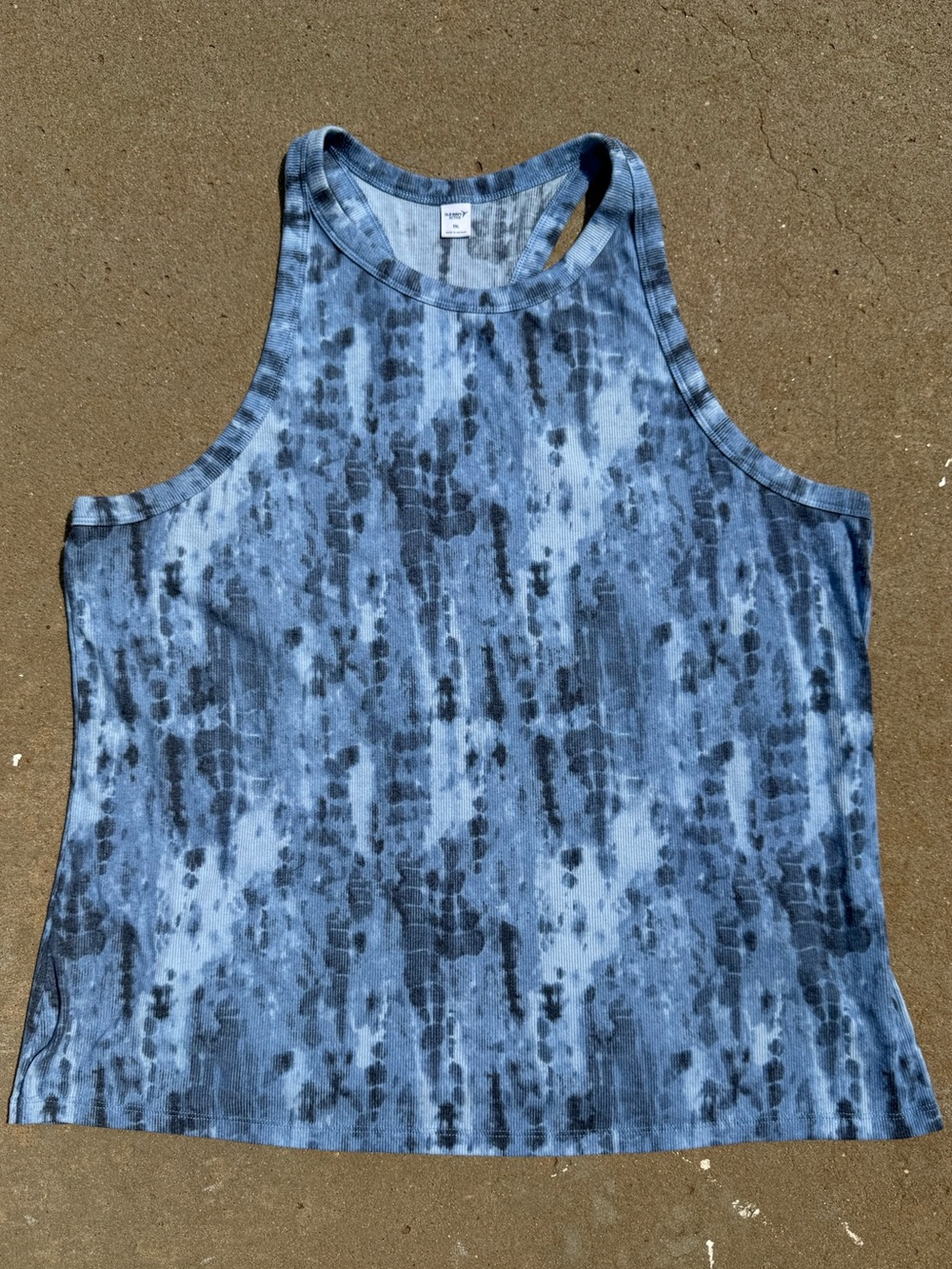 Old Navy Blue Tie-Dye Racerback Tank